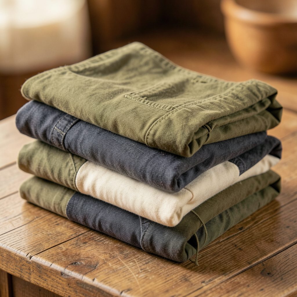 Snowdon Shop logo — a neatly folded stack of outdoor clothing in earthy olive, charcoal, and cream tones